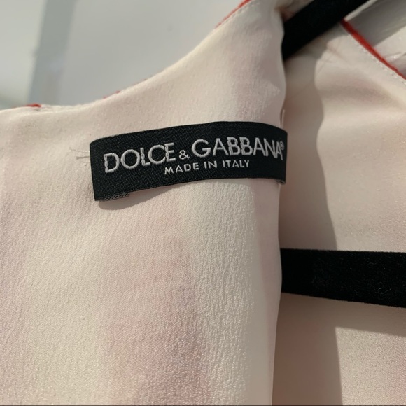 Dolce and Gabbana Red Stripe Mini Dress - Picture 4 of 5